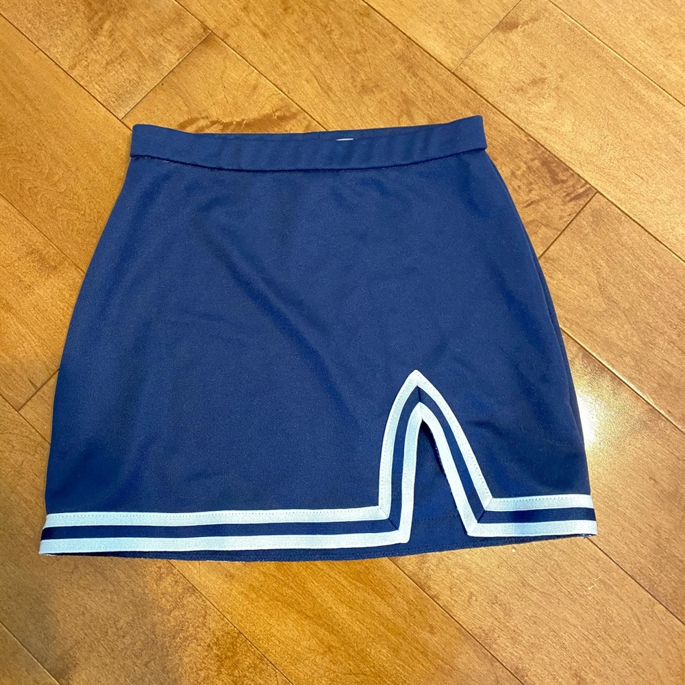 Navy Blue Cheerleading Tailgate Skirt